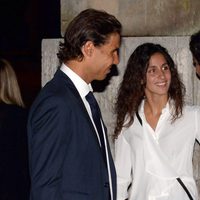 Rafa Nadal y Xisca Perelló en el funeral de Rafael Nadal