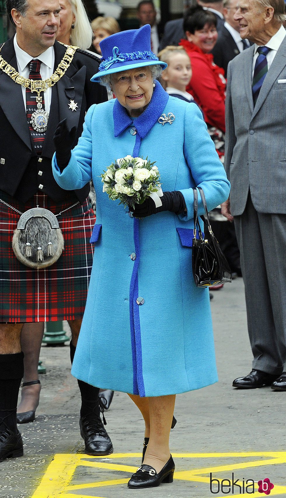 La Reina Isabel II en el día en el que logró el reinado más largo de la historia de Reino Unido