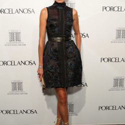 Nieves Álvarez en una fiesta de Porcelanosa en Nueva York