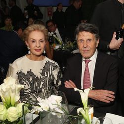 Carolina Herrera en una fiesta de Porcelanosa en Nueva York