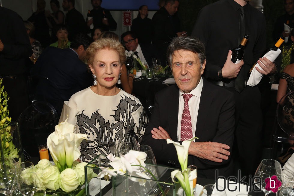 Carolina Herrera en una fiesta de Porcelanosa en Nueva York