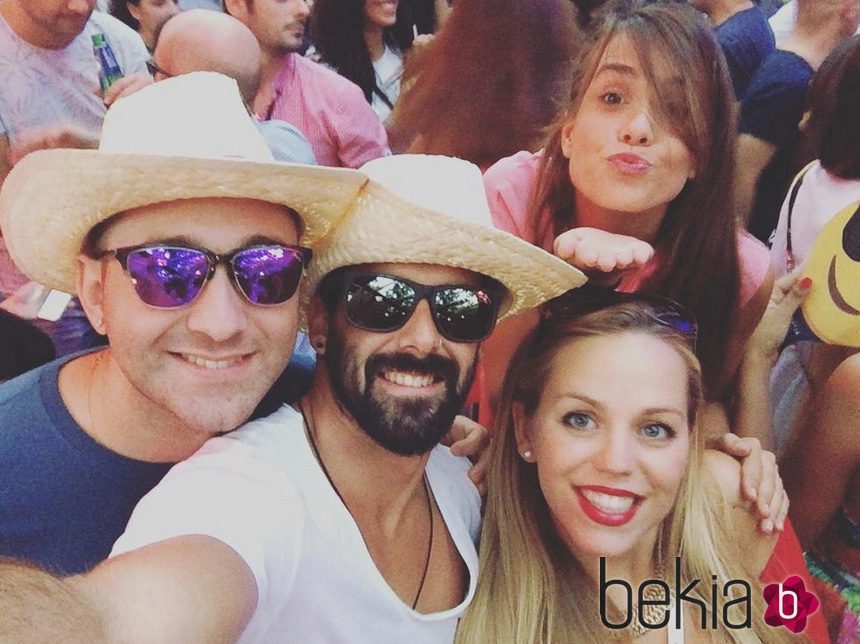 Jonathan, Yoli, Vitín y Alejandra de 'GH15' en la feria de Albacete