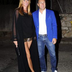 Alejandra Prat y Juan Manuel Alcaraz en la fiesta del 50 cumpleaños de Jesús Vázquez