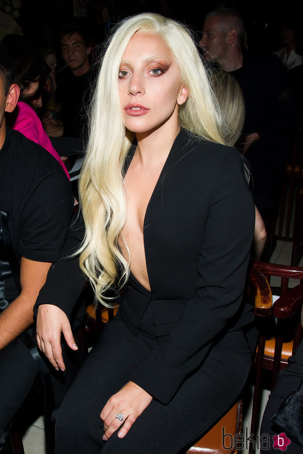 Lady Gaga en el front row de la Nueva York Fashion Week primavera/verano 2016