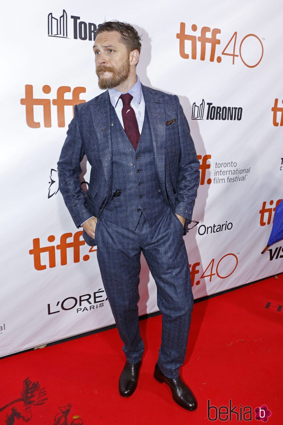 Tom Hardy en el estreno de 'Legend' en el Festival de Toronto