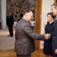 Los Reyes Felipe y Letizia saludan a José Andrés en Washington