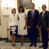 Los Reyes Felipe y Letizia con Barack y Michelle Obama en la Casa Blanca