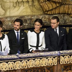 Magdalena, Carlos Felipe, Sofia, Daniel y Victoria de Suecia en la apertura del Parlamento 2015