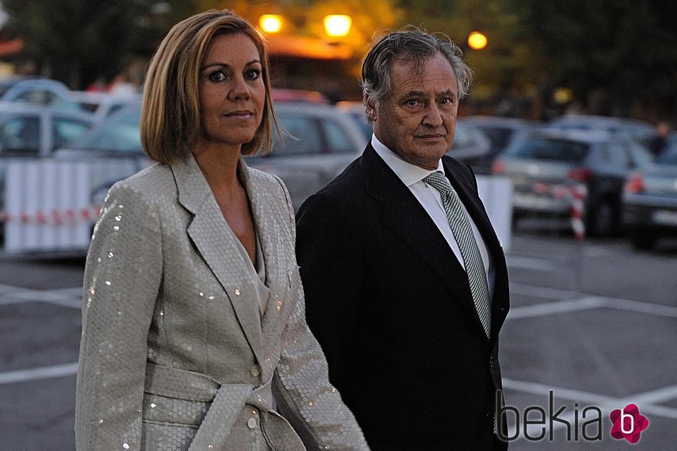 María Dolores de Cospedal e Ignacio López del Hierro en la boda de Javier Maroto y Josema Rodríguez