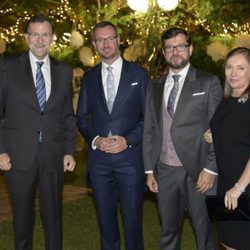 Javier Maroto y Josema Rodríguez en su boda con Mariano Rajoy y Elvira Fernández Balboa