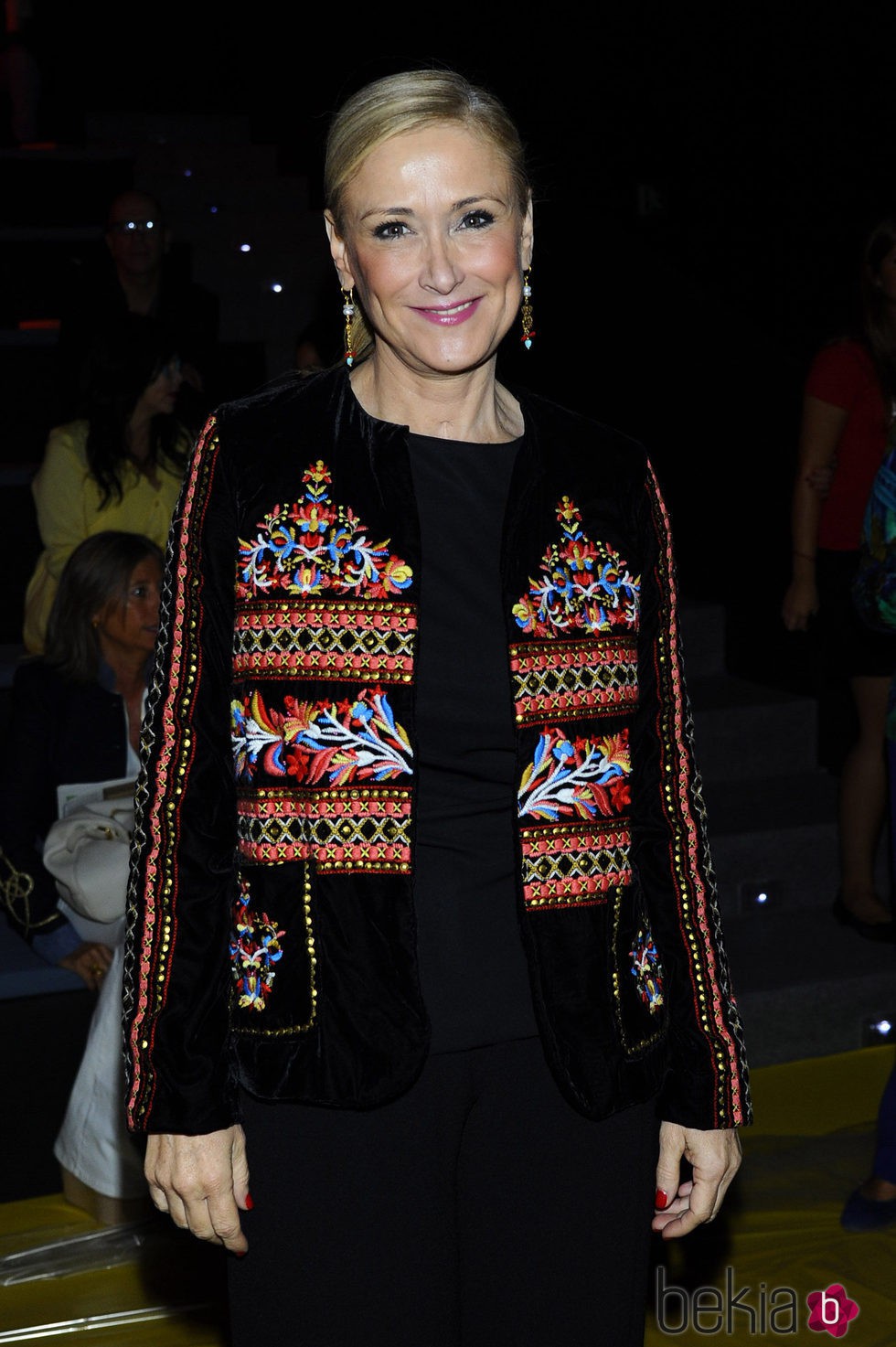 Cristina Cifuentes en el front row de Agatha Ruiz de la Prada durante la Madrid Fashion Week 2015