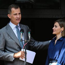 El Rey Felipe da un discurso junto a la Reina Letizia en San Agustín de Florida