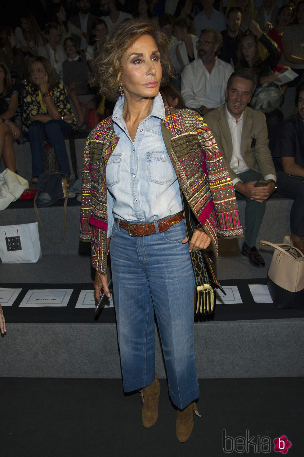 Naty Abascal en el front row de Juanjo Oliva en Madrid Fashion Week primavera/verano 2015