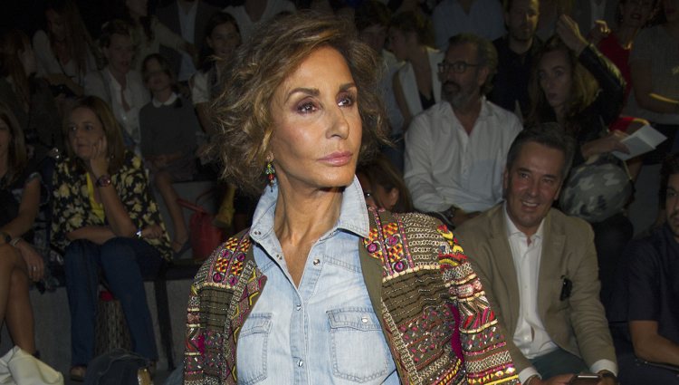 Naty Abascal en el front row de Juanjo Oliva en Madrid Fashion Week primavera/verano 2015