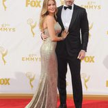 Sofía Vergara y Joe Manganiello en la alfombra roja de los premios Emmy 2015