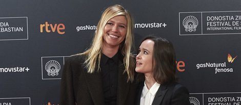 Elliot Page y Samantha Thomas en la presentación de 'Freeheld' en el Festival de Cine de San Sebastián 2015