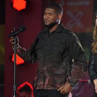 Usher y Olivia Wilde en el Global Citizen Festival 2015