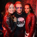 Olivia Wilde, Bono y Kerry Washington en el Global Citizen Festival 2015