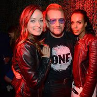 Olivia Wilde, Bono y Kerry Washington en el Global Citizen Festival 2015