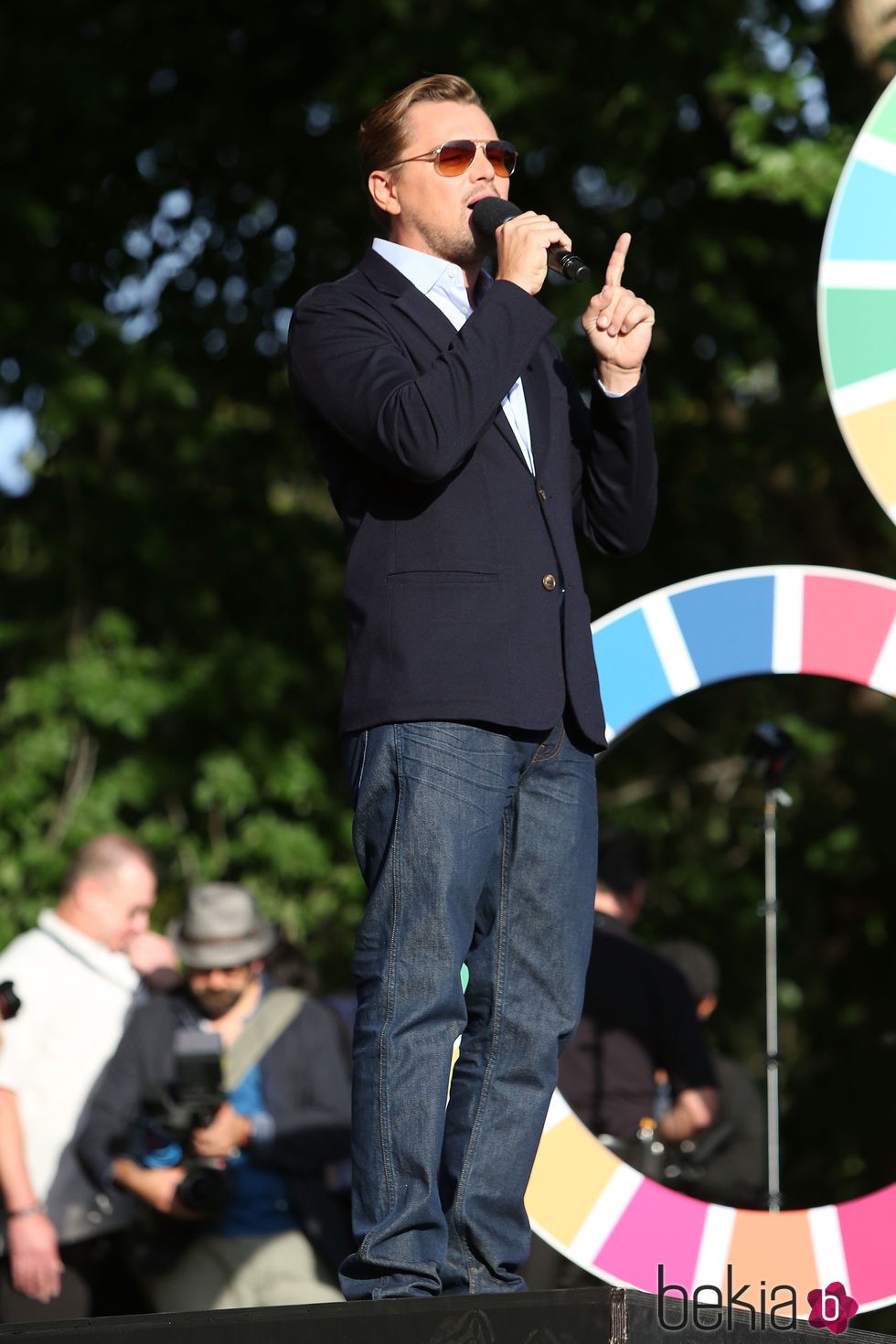 Leonardo DiCaprio en el Global Citizen Festival 2015