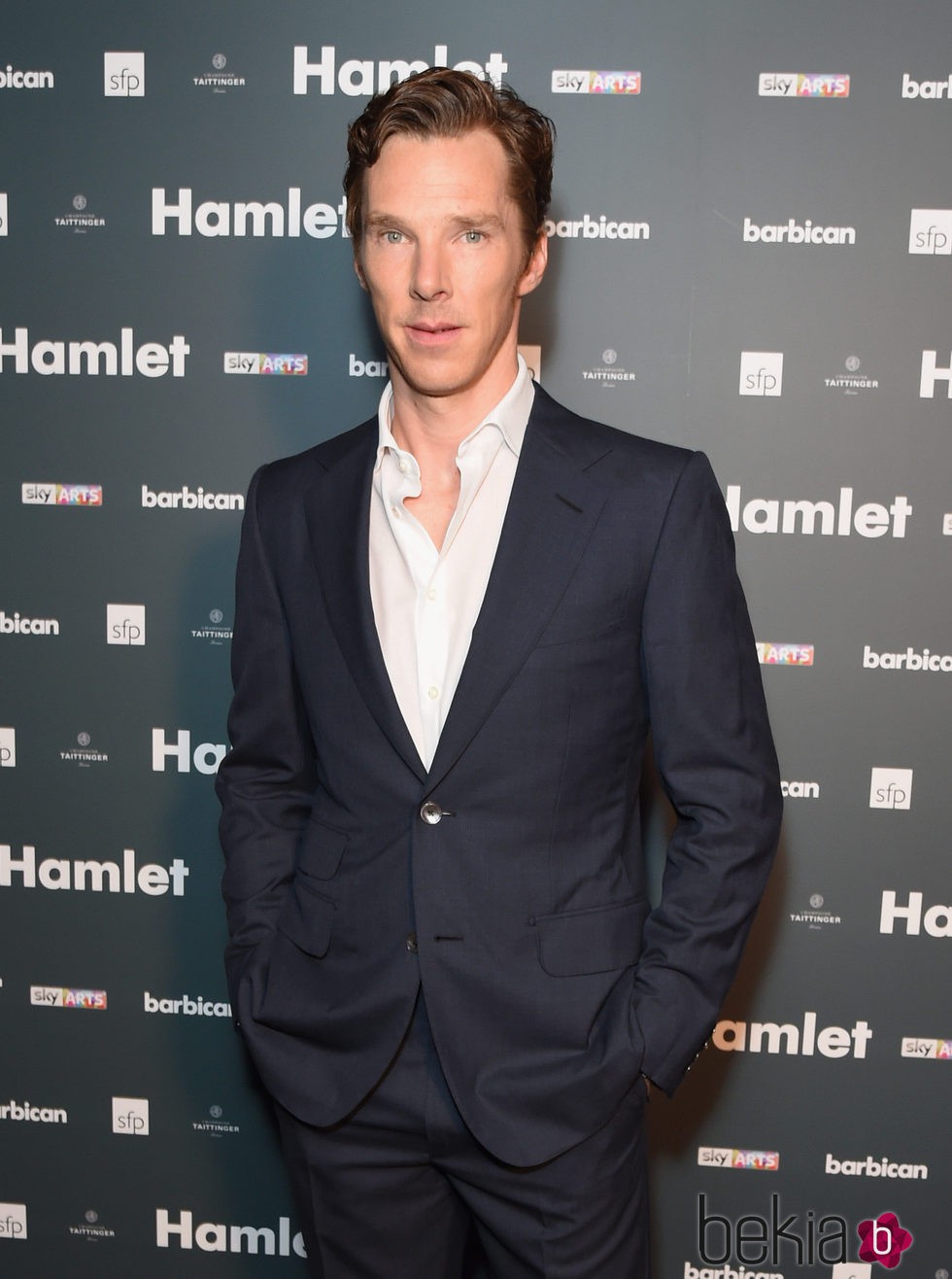 Benedict Cumberbatch en la fiesta posterior al pase para la prensa de la obra 'Hamlet'