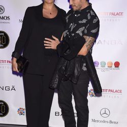 David de María y Lola Escobedo en los Premios Bodevil 2015