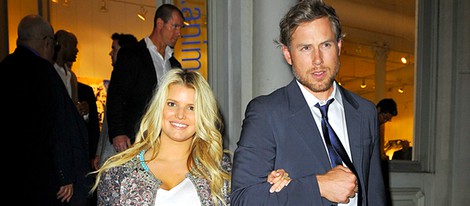 Jessica Simpson y su prometido Eric Johnson