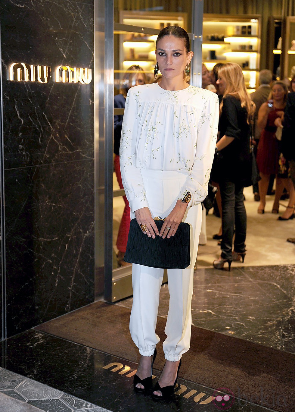 Laura Ponte en la inauguración de la tienda Miu Miu en Barcelona