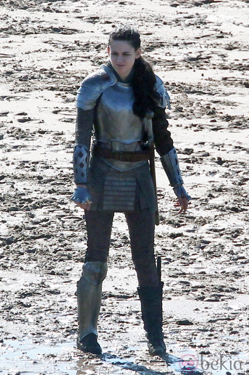 Kristen Stewart en el rodaje de 'Snow White and the Huntsman'