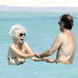 Alfonso Díez y Cayetana de Alba en sus vacaciones en Formentera, en 2009