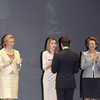 La Princesa Letizia durante la entrega de premios 'V' de Vida