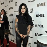 Kat Von D en la fiesta del videojuego 'Rage'