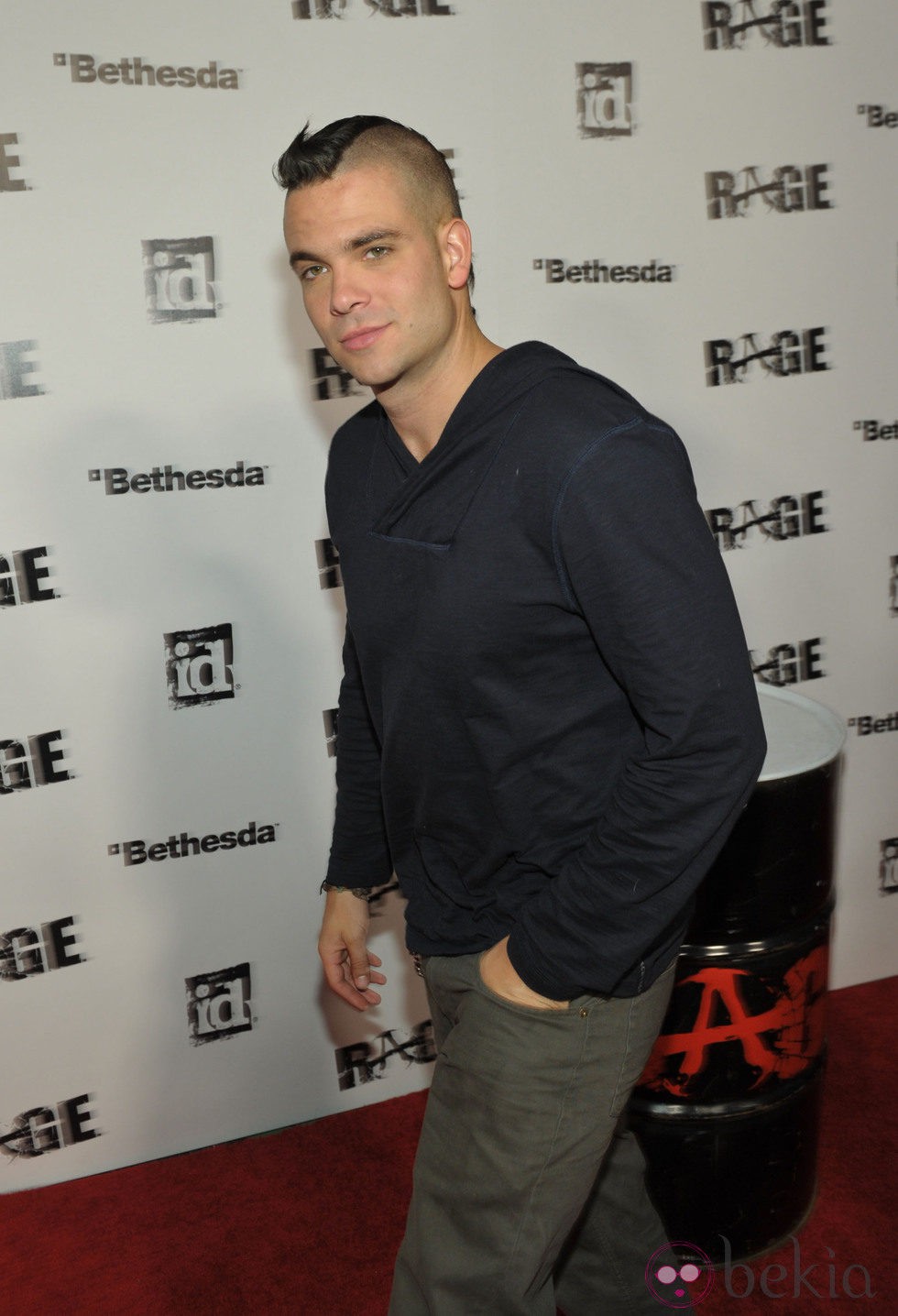 Mark Salling en la fiesta de 'Rage'