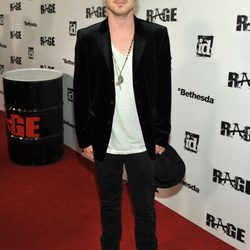 Aaron Paul en la fiesta de 'Rage'