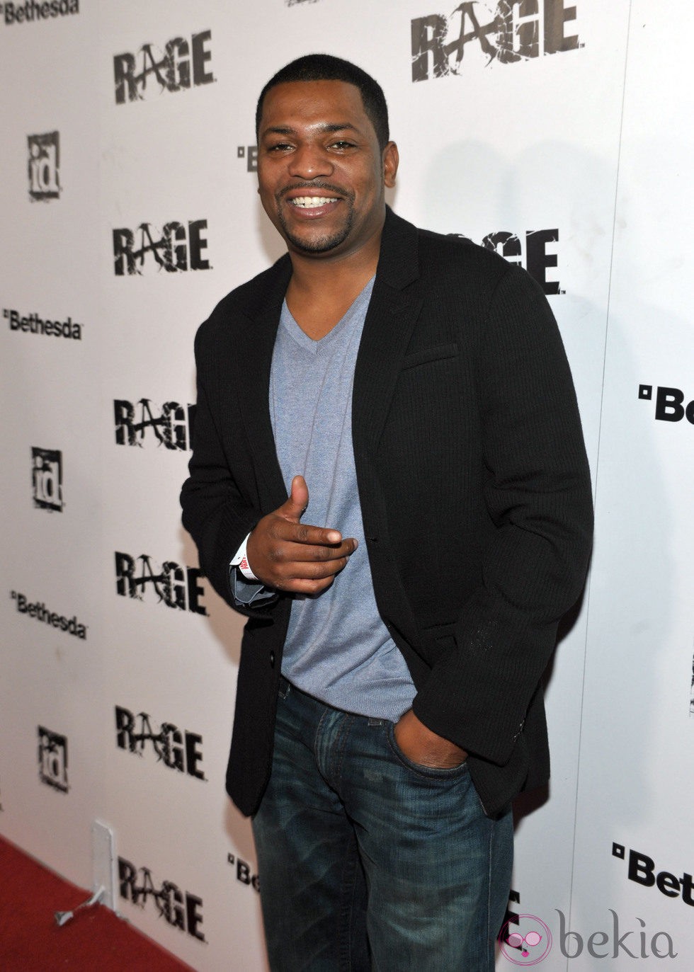 Mekhi Phifer en la fiesta de 'Rage'