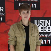 Justin Bieber en el photocall previo a su concierto en México