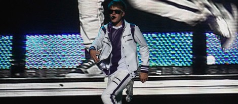 Justin Bieber, bailando en su concierto en México DF