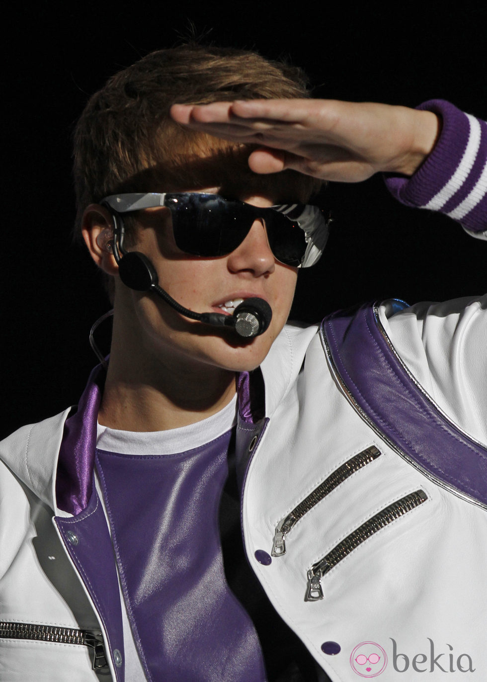 Justin Bieber actuando en México DF