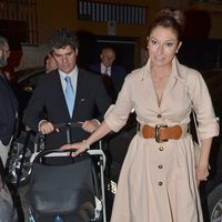 Montserrat Martí y su marido Daniel Faidella en la fiesta flamenca de las hermanas Cobo