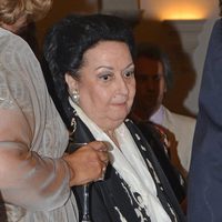 Montserrat Caballé en la fiesta flamenca de las hermanas Cobo