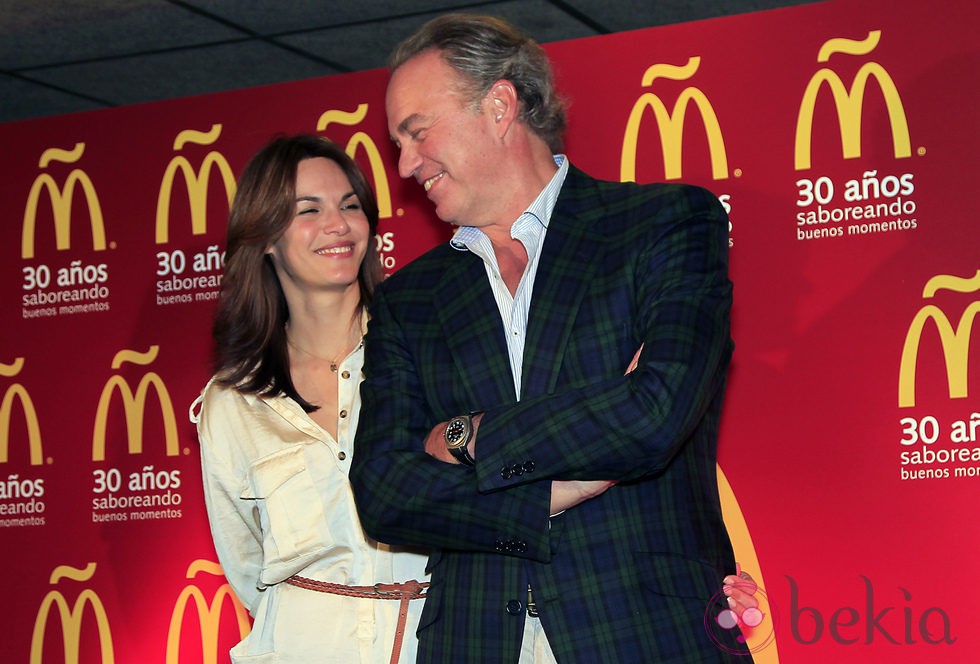 Bertín Osborne y Fabiola Martínez en el 30 aniversario de McDonalds en Madrid