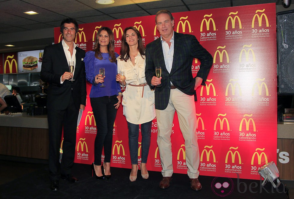 Jorge Fernández, María José Suárez, Fabiola Martínez y Bertín Osborne