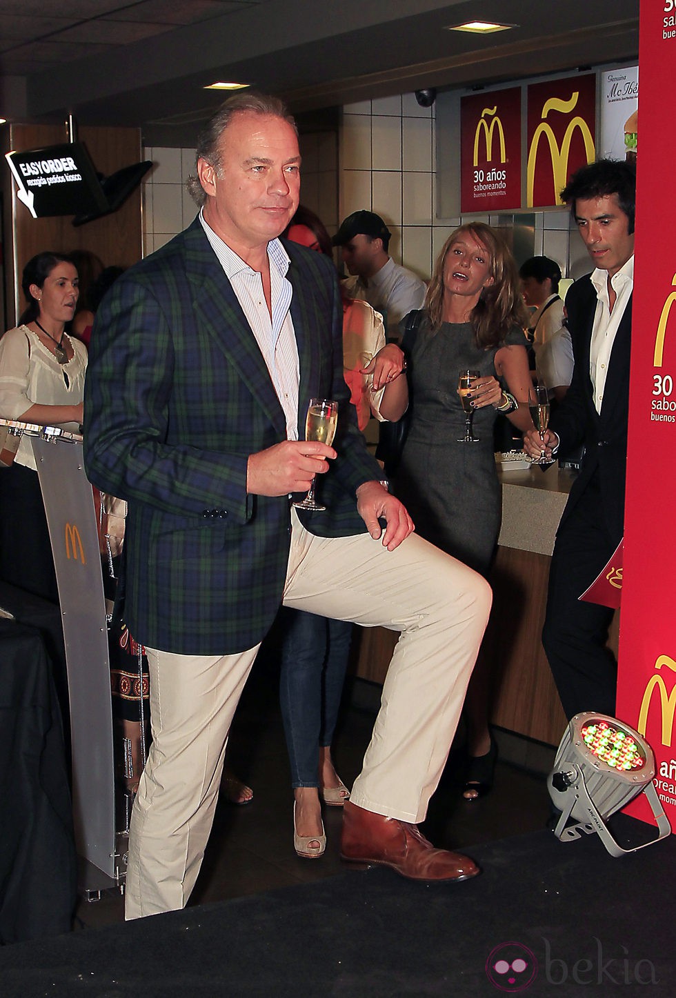 Bertín Osborne celebra el 30 aniversario de McDonalds en Madrid