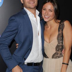 Patrick John Flueger y Briana Evigan en la premiere de 'Footloose' en Los Angeles