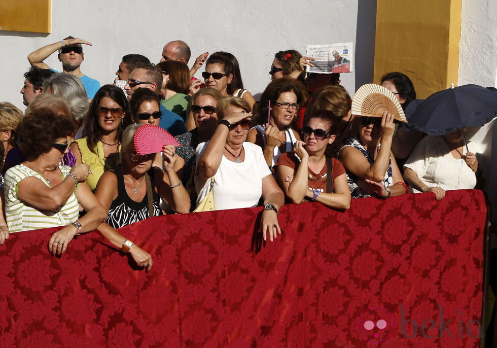 Curiosos agolpados en el Palacio de las Dueñas para ver a la Duquesa de Alba y Alfonso Díez