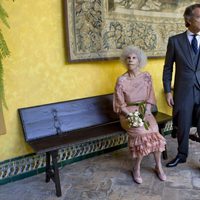 Cayetana de Alba y Alfonso Díez en el Palacio de las Dueñas, en Sevilla