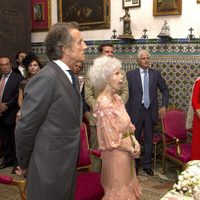 Francisco Rivera leyendo en el enlace de Cayetana de Alba y Alfonso Díez