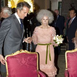 Cayetana de Alba y Alfonso Díez durante su boda en Sevilla