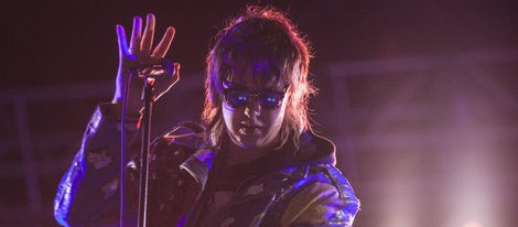 Julian Casablancas durante la actuación de The Strokes en el Landmark Music Festival 2015