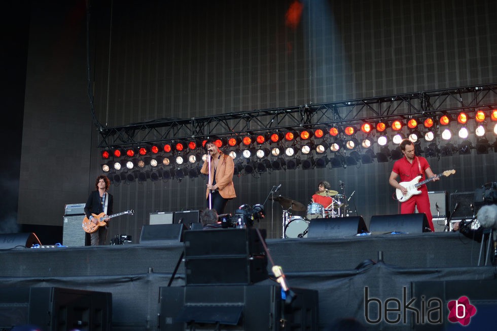 The Strokes actuando en el British Summer Time 2015